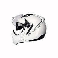 Capacete Peels Mirage Classic Aberto Moto Branco/Grafite - Estilo e Segurança - imagem 2