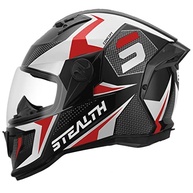 Capacete Fechado Pro Tork Stealth Concept Brilhante Branco/Vermelho - Segurança e Estilo - imagem 2