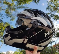 Capacete Moto Mixs MX Captiva Escamoteável Robocop Cinza - Viseira Solar Interna - imagem 5