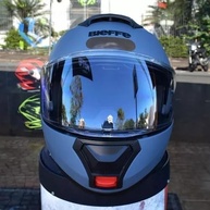 Capacete Robocop Masculino Bieffe B-Dynamic Cinza Fosco: Segurança e Estilo para Sua Pilotagem - imagem 5