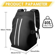 Mochila de motocicleta masculina, à prova d'água, para capacete, refletiva, bolsa para capacete - imagem 3