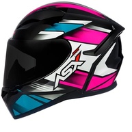 Kit Capacete Feminino ASX City Start Rosa Esportivo c/ Viseira Dupla (Fumê e Transparente) - imagem 3