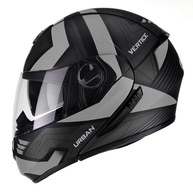 Capacete Articulado Peels U-RB2 Vertice Preto Fosco/Prata - Segurança e Estilo para Sua Moto - imagem 1