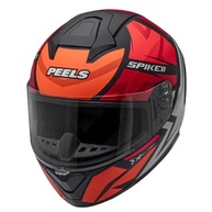Capacete Peels Spike II Preto e Vermelho: Estilo Esportivo e Proteção com Viseira Fumê - imagem 4