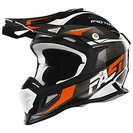 Capacete Motocross Fast Tech Limited Edition Cinza/Laranja - Segurança e Estilo - imagem 3