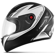 Capacete Fechado Mixs Fokker Carbon X 2019 Fosco Grafite - Segurança e Estilo para Sua Pilotagem - imagem 2