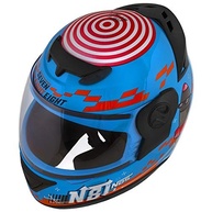 Capacete Evolution G6 Pro Tork N8 Memes Azul Claro/Laranja - Tam. 60: Segurança e Estilo com Humor! - imagem 5