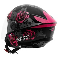 Capacete Feminino Pro Tork New Liberty Three Flowers: Liberdade e Estilo na Sua Pilotagem! - imagem 4