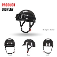 Capacete Moto Vintage Fibra de Carbono Aberto Leve - Aprovado DOT - imagem 3