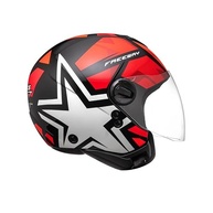 Peels Capacete Moto Aberto Freeway 1ST Preto/Vermelho 60 - imagem 2