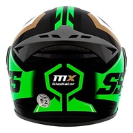 Capacete Mixs Gladiator Super Speed Verde/Dourado Brilhante - Segurança e Estilo para Você! - imagem 4