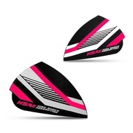 Orelhas Laterais Pro Tork Attack Evo Fosco Preto/Rosa: Estilo e Proteção para Seu Capacete! - imagem 2