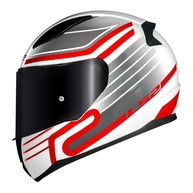 Capacete LS2 FF353 Rapid Circuit Branco e Vermelho: Segurança e Estilo para Sua Pilotagem - imagem 1