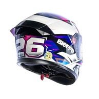 Capacete Fechado Bieffe B-12 KF Branco Perolado/Roxo 56: Segurança e Estilo para Sua Moto - imagem 5