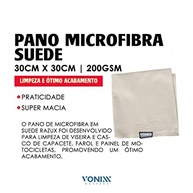 Pano Microfibra Suede 30x30cm 200GSM - Limpeza Profissional para Moto e Capacete - imagem 3