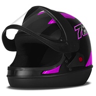 Capacete Fechado Pro Tork New Sport Preto e Rosa - Segurança e Estilo para Sua Moto (Tam. 58) - imagem 3