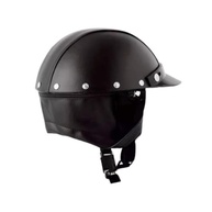 Capacete Coquinho Couro Preto: Estilo e Proteção para Moto e Bike - imagem 5