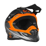 Capacete Motocross Pro Tork Fast Rally Dos Sertões Grafite/Laranja - Segurança e Estilo Off-Road - imagem 3