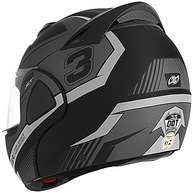 Capacete Moto Robocop Escamoteável V-Pro Jet 3 Cinza - Segurança e Estilo - imagem 2