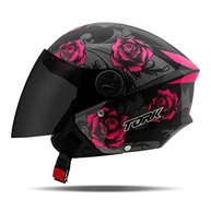 capacete-rosa-brilhante-a-pro-flowers-new-3-liberty-tork-para-voce-seguranca-estilo-e-aberto-a
