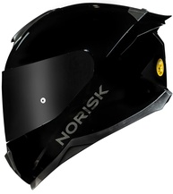Capacete Norisk Razor Black Edition: Segurança, Estilo e Conforto com 2 Viseiras e Spoiler - imagem 1