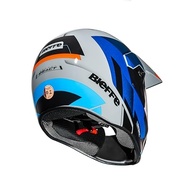 Capacete Moto Bieffe 3sport React Cinza Azul Brilhante - Segurança e Estilo na Estrada - imagem 5