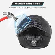 Capacete Integral Helmelkin: Segurança e Estilo Off-Road para Adultos (Preto Selvagem, Tamanho G) - imagem 4