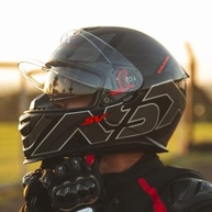 Capacete ASX Eagle SV Lines Grafite: Segurança e Estilo com Viseira Solar Integrada - imagem 3