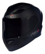 Kit Capacete Moto ASX City Solid Preto Fosco + Viseira Fumê - Segurança e Estilo para Sua Pilotagem (Tamanho 60) - imagem 2