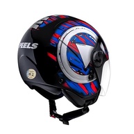 Capacete Moto Aberto Peels Freeway M-Play Preto/Azul - Segurança e Estilo para Sua Pilotagem - imagem 5