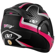 Capacete Escamoteável Pro Tork V-Pro Jet 2 Carbon Preto/Rosa - Tam. 60 - Viseira Fumê - imagem 5