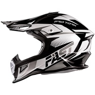 Capacete Motocross Fast Tech Limited Edition 60 Branco/Cinza - Segurança e Estilo - imagem 1