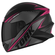Capacete Escamoteável Pro Tork V-Pro Jet 3 Rosa - Segurança e Estilo para Sua Pilotagem (Tam. 62, Visor Fumê) - imagem 3