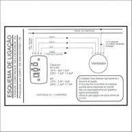 Controle para Ventilador de Teto OLKIEQZ 3 Fios 127V com Capacitor - Instalação Fácil e Confiável - imagem 4