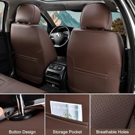 Capas de Assento de Carro em Couro Sintético Marrom: Conforto e Estilo Universal - imagem 5