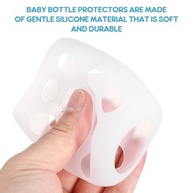 Capas Protetoras de Silicone para Mamadeiras de Vidro - Proteção Macia e Segura - imagem 2