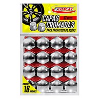 Capas Parafusos de Roda Cromadas 17mm Luxcar - imagem 1