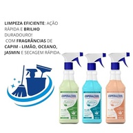 Kit 3 Coperalcool Segredos da Natureza - Oceano, Capim-Limão e Jasmim | Limpeza Aromática para +20 Superfícies - imagem 4