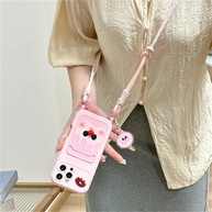 Capinha iPhone: Rosa, Fofa e com Porta Cartão! - imagem 4