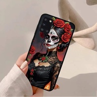 Capinha Catrina: Caveira Floral para Samsung - imagem 4