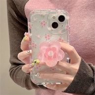Capinha Floral Rosa com Glitter Samsung - imagem 1