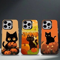 Capinha Halloween Gato Abóbora iPhone - imagem 1