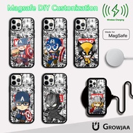 Capinha iPhone: Capitão América Espelhada Magsafe - imagem 1