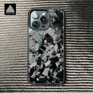 Capinha iPhone Carbono Forjado Blue: Proteção Premium - imagem 1