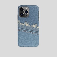 Capinha iPhone: Jeans, Renda e Dupla Proteção! - imagem 1
