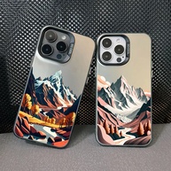 Capinha iPhone: Paisagem Montanhosa Vintage - imagem 4