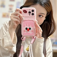 Capinha iPhone: Rosa, Fofa e com Porta Cartão! - imagem 1