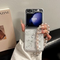 Capinha Samsung Z Flip/Fold: Glitter, Pérolas e Pulseira! - imagem 4