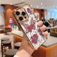 Capinha Samsung: Borboleta e Rosa Anti-Queda - imagem 4