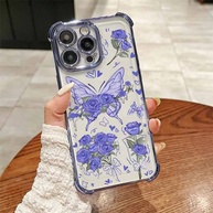 Capinha Samsung: Borboleta e Rosa Anti-Queda - imagem 1